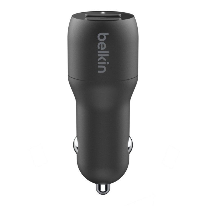 Cargador De Coche Belkin Ccb001btbk Doble Usb-a 24w (12w X2) Color Negro