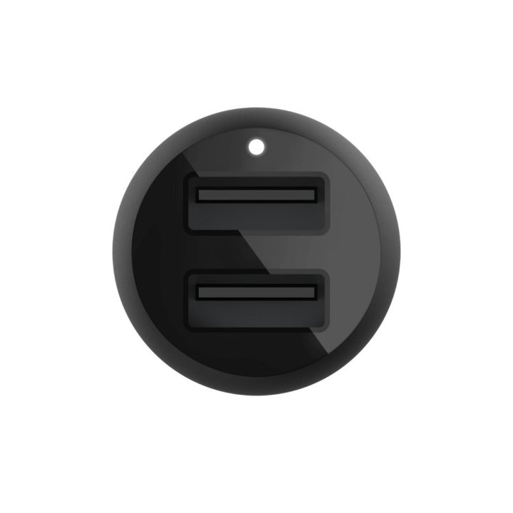 Cargador De Coche Belkin Ccb001btbk Doble Usb-a 24w (12w X2) Color Negro