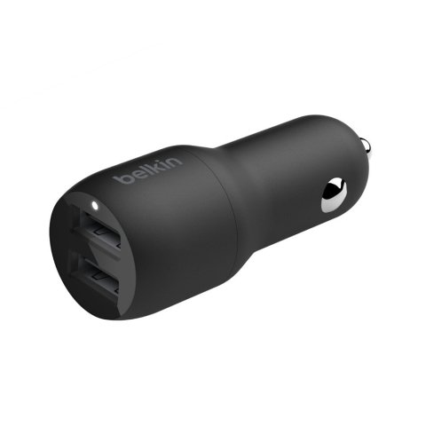 Cargador De Coche Belkin Ccb001btbk Doble Usb-a 24w (12w X2) Color Negro