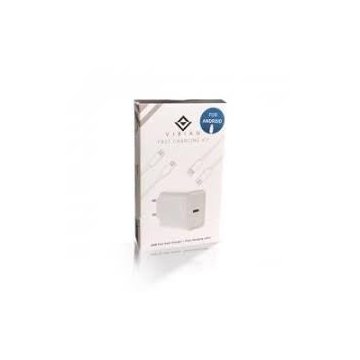 Cargador De Pared Vibian Carga Rapida 1 Puerto Usb-c 20w...
