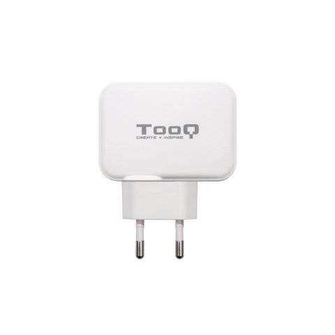 Cargador De Pared Tooq Tqwc-2s02wt Usb-c+usb-a 4.8a (27w) Total Color Blanco