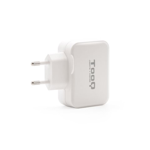 Cargador De Pared Tooq Tqwc-2s02wt Usb-c+usb-a 4.8a (27w) Total Color Blanco