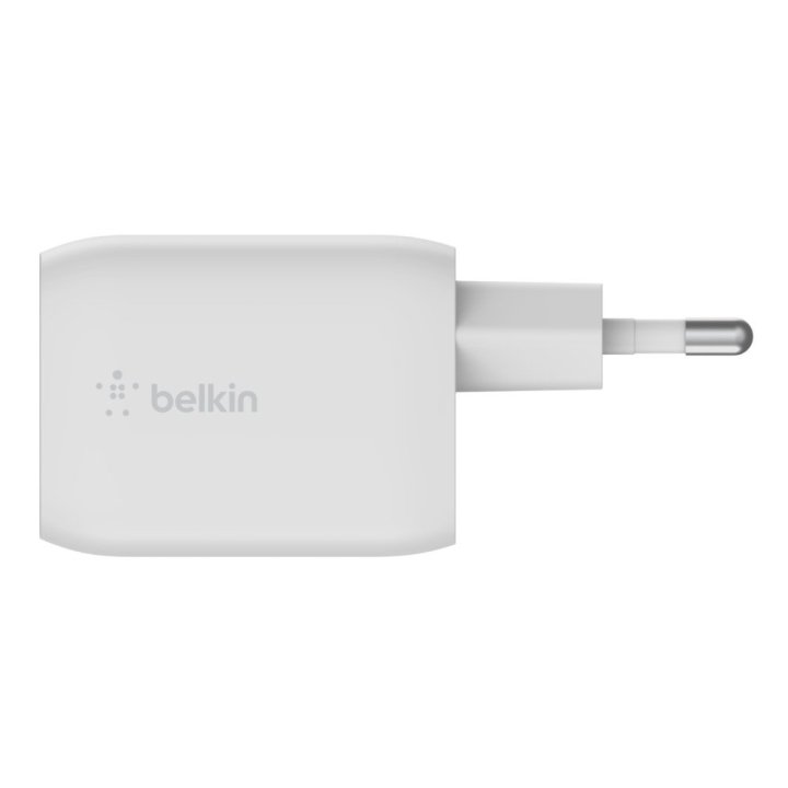 Cargador De Pared Belkin Wch013vfwh Doble Usb-c Gan Boost Charge Pro 65w (45w+20w)
