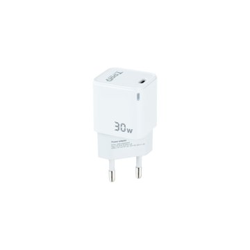 Cargador De Pared Tooq Tqwc-ganpd30wt Usb-c + Pd 30w Blanco