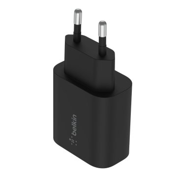 Cargador De Pared Belkin Wca004vfbk Boost Charge Usb-c 25w Color Negro