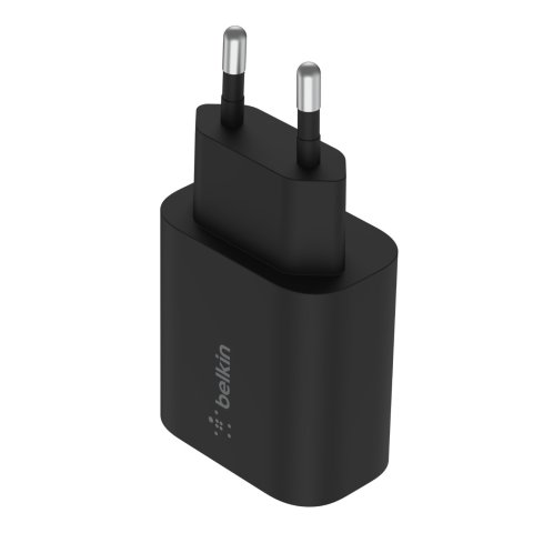 Cargador De Pared Belkin Wca004vfbk Boost Charge Usb-c 25w Color Negro