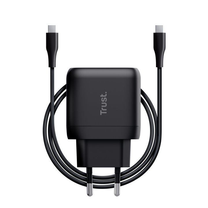 Cargador De Pared Trust Maxo Usb-c De 45w Con Cable Usb-c De 2m 24816
