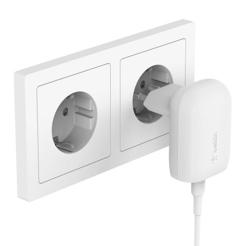 Cargador De Pared Belkin Wca005vfwh Boost Charge Usb-c 30w Color Blanco