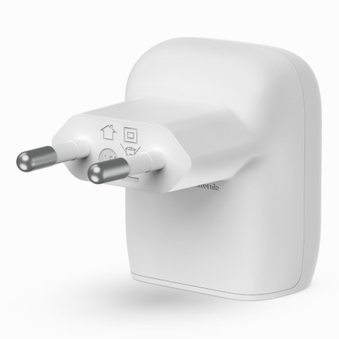 Cargador De Pared Belkin Wca006vfwh Boost Charge Usb-c 20w Blanco