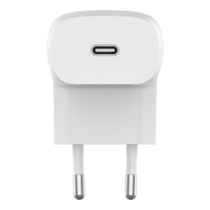 Cargador De Pared Belkin Wca006vfwh Boost Charge Usb-c 20w Blanco