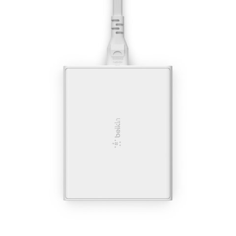 Cargador De Sobremesa Belkin Wch010vfwh 2xusb-c 2xusb-a Gan Boost Charge 108 Blanco