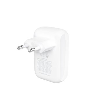 Cargador De Pared Belkin Wcb009vfwh Boost Charge Usb-c + Usb Pps 42w                                 2