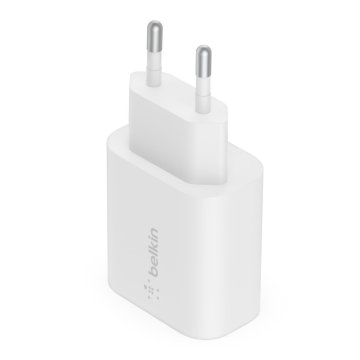 Cargador De Pared Belkin Wca004vfwh Boost Charge Usb-c 25w Color Blanco
