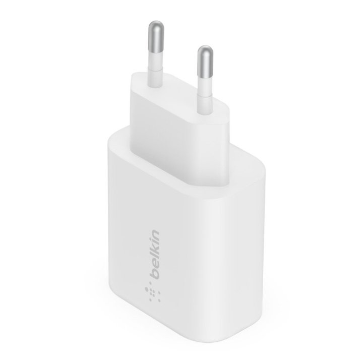 Cargador De Pared Belkin Wca004vfwh Boost Charge Usb-c 25w Color Blanco