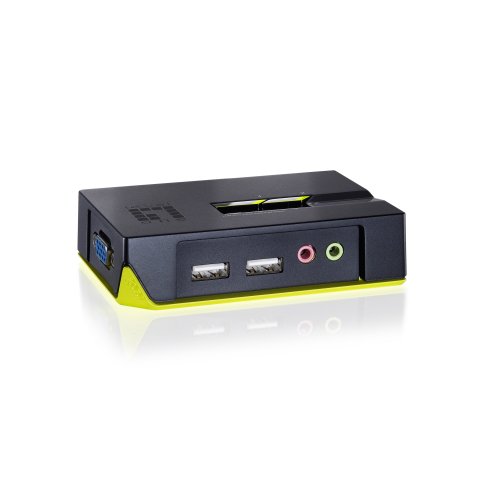 Conmutador Automatico Sobremesa Level One V t m 1a2 Cpus Usb Con Audio Cables Incluidos