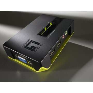 Conmutador Automatico Sobremesa Level One V t m 1a2 Cpus Usb Con Audio Cables Incluidos 2