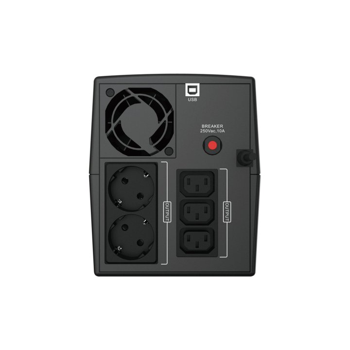 Sai 2200va Conceptronic 1320w 2 Shucko + 3 Iec Proteccion Puerto Lan Modem Zeus 04em
