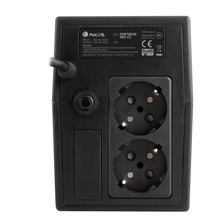 Sai Ngs Fortress900 V3 Off Line Ups 600va 360w Avr Shucko Plugx2