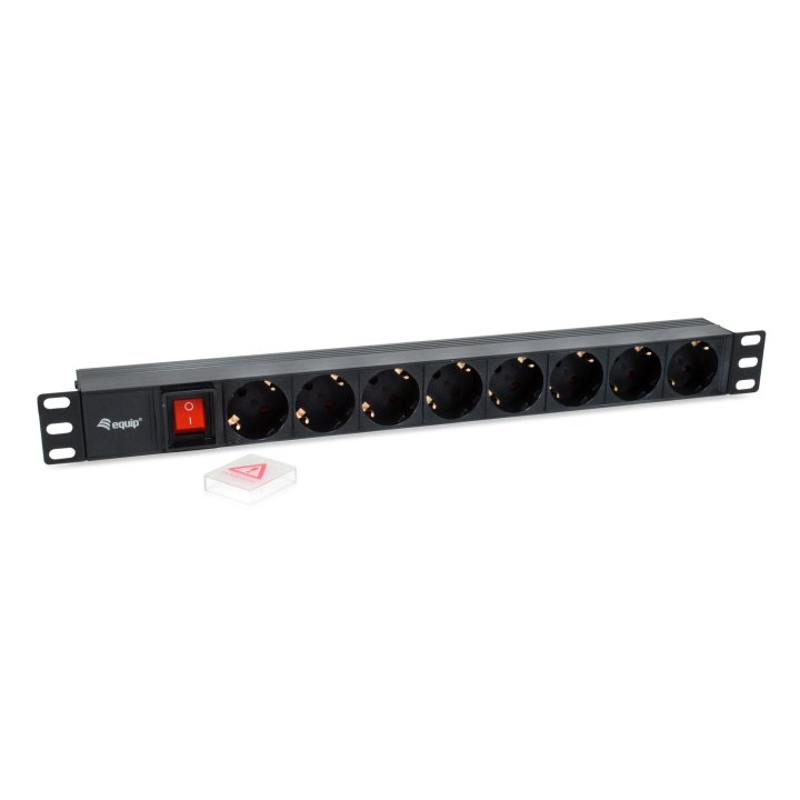 Regleta Alimentacion Rack 19" 1u 8 Tomas Con Interruptor Cable Iec 14 Especial Sai