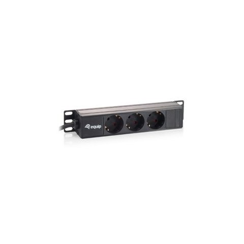 Regleta Alimentacion Rack 10" 3 Tomas 1u