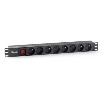 Regleta Alimentacion Rack 19" 1u 8 Tomas Con Interruptor