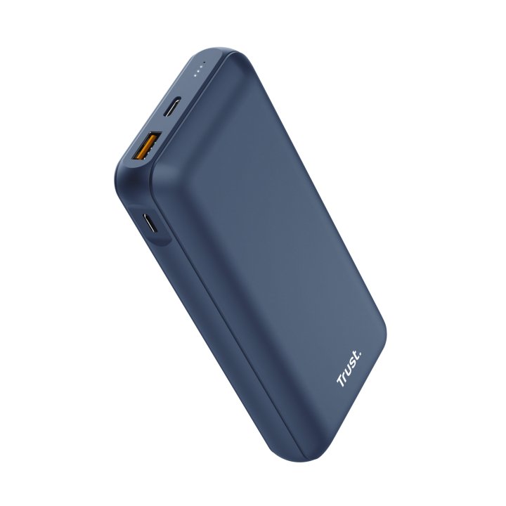 Powerbank Universal Trust 25034 Redoh 20000mah Color Azul18w Carga Rapida 2xusb-c 1xusb-a