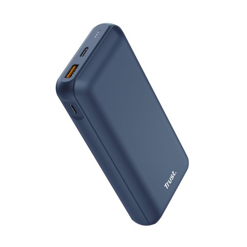 Powerbank Universal Trust 25034 Redoh 20000mah Color Azul18w Carga Rapida 2xusb-c 1xusb-a