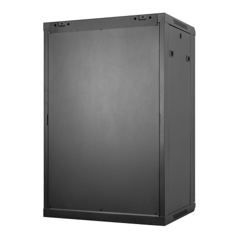 Armario Mural 19" Aiten Data 18u Ai6618 600 X 600 X 903 2l Color Negro Puerta De Cristal Templado