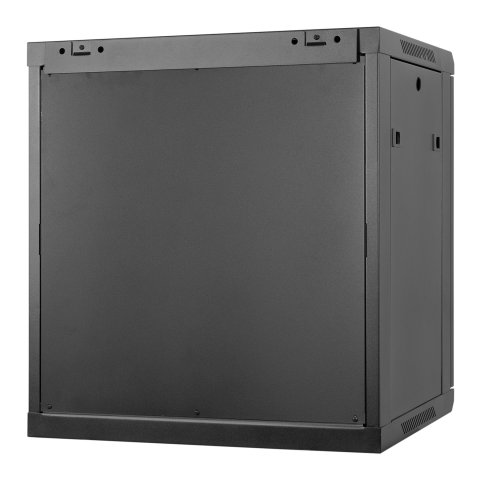 Armario Mural 19" Aiten Data 12u Ai6612s 600 X 600 X 650 2l Color Negro Puerta De Cristal Templado
