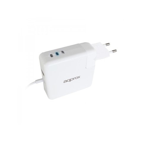 Cargador De Pared Especifico Para Apple Approx 45 60 85w Type L Conexion Adicional Usb 5v 2.1a