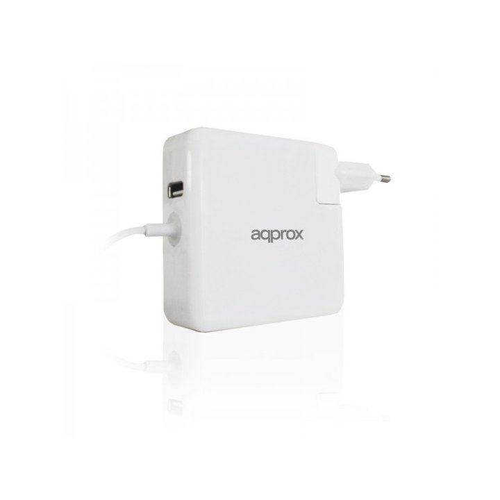 Cargador De Pared Especifico Para Apple Approx 45 60 85w Type L Conexion Adicional Usb 5v 2.1a