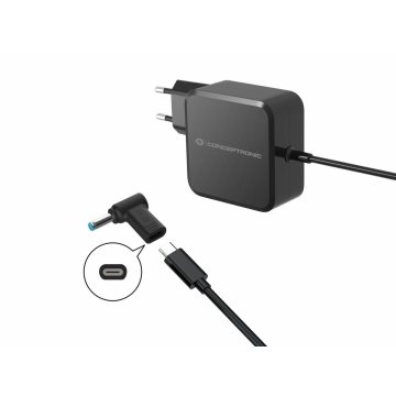 Adaptador Tip Cargador Conceptronic Usb-c A Dc Hp 4.5x3.0mm 18-20v 2