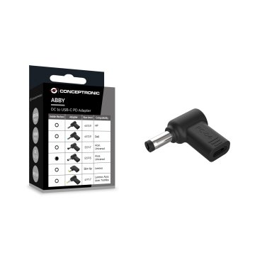 Adaptador Tip Cargador Conceptronic Usb-c A Dc Asus universal 5.5x2.5mm, 18-20v 2