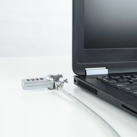 Cable De Seguridad Portatiles monitores televisiones Tooq Tqclk0015 Con Combinación 1.5 M Sistema Kensington