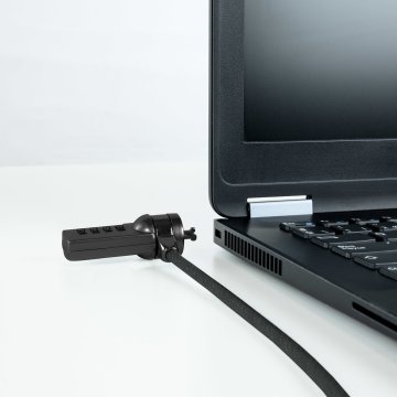 Cable De Seguridad Portatiles monitores televisiones Tooq Tqclk0015-g Con Combinación 4 Digitos 1.5 M Sistema Kensington 2