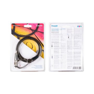 Cable Deseguridad Portatiles  monitores televisores Tooq Tqclkc0035-g Sistema Nano Con Combinacion 2