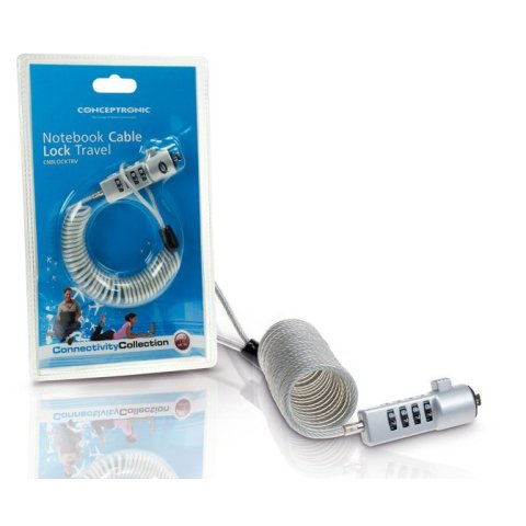 Cable De Seguridad Conceptronic Por Combinacion 1.9m C05-014