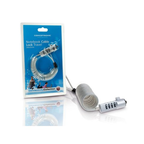 Cable De Seguridad Conceptronic Por Combinacion 1.9m C05-014