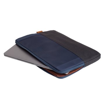 Funda Universal Trust Lisboa 24982 Soft Sleeve Color Negro azul Para Tablets portatiles Hasta 16" 2