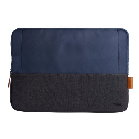 Funda Universal Trust Lisboa 24982 Soft Sleeve Color Negro azul Para Tablets portatiles Hasta 16"