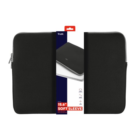 Funda Universal Trust Primo Sleeve- Para Portatiles De 15.6" - Color Negro 21248