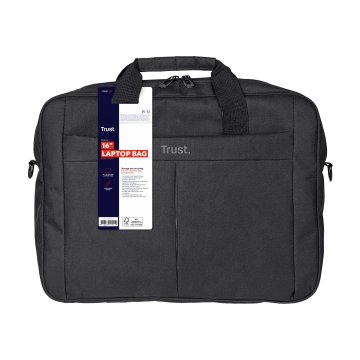 Maletin Trust Primo Para Portatiles Hasta 16" 40.6cm - Compartimento Principal Acolchado - Correa Para El Hombro Ajustable 21