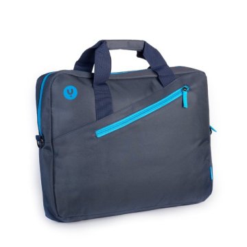 Maletin Ngs Ginger 15.6" Bolsillo Exterior Acolchado Color Azul Marino Detalles Turquesa 2