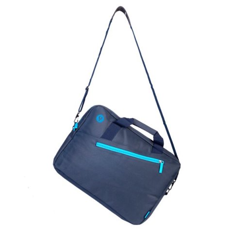 Maletin Ngs Ginger 15.6" Bolsillo Exterior Acolchado Color Azul Marino Detalles Turquesa