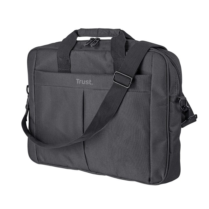 Maletin Trust Primo Para Portatiles Hasta 16" 40.6cm - Compartimento Principal Acolchado - Correa Para El Hombro Ajustable 21