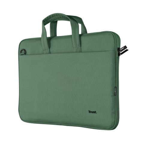 Maletin Trust Bologna Eco Para Portatiles Hasta 16" - Compartimento Principal Acolchado - Color Verde 24450