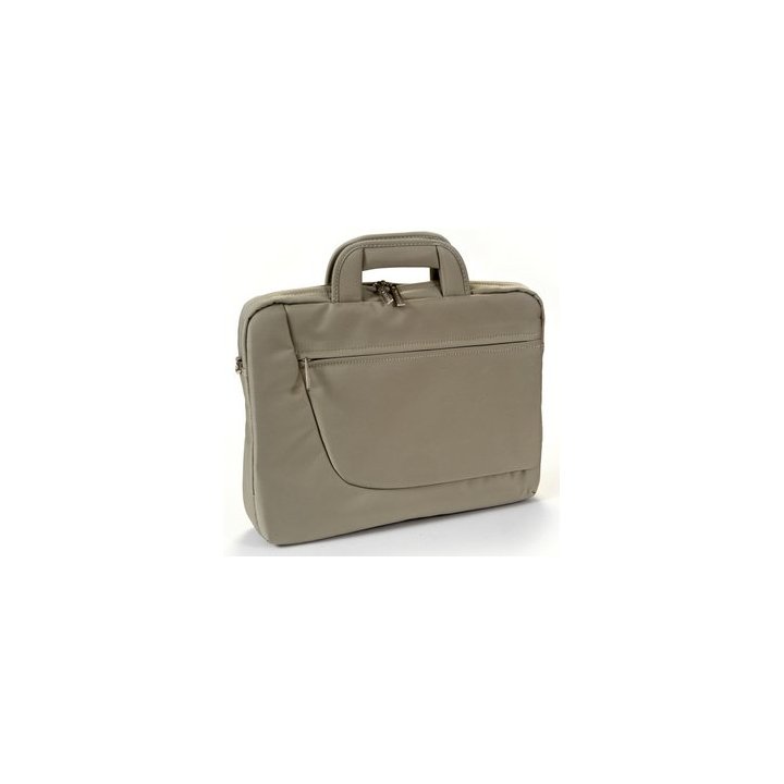 Maletin Unyka Nylon Fashion Lady Crema Para Portatiles Hasta 15.4" Proteccion Interior Air Shockproof Pad