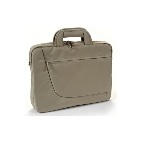 Maletin Unyka Nylon Fashion Lady Crema Para Portatiles Hasta 15.4" Proteccion Interior Air Shockproof Pad