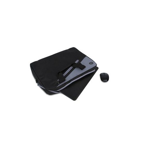 Pack Maletin Y Mouse Ngs Monray Optico Wireless Master Kit 15.6" Color Negro Y Gris