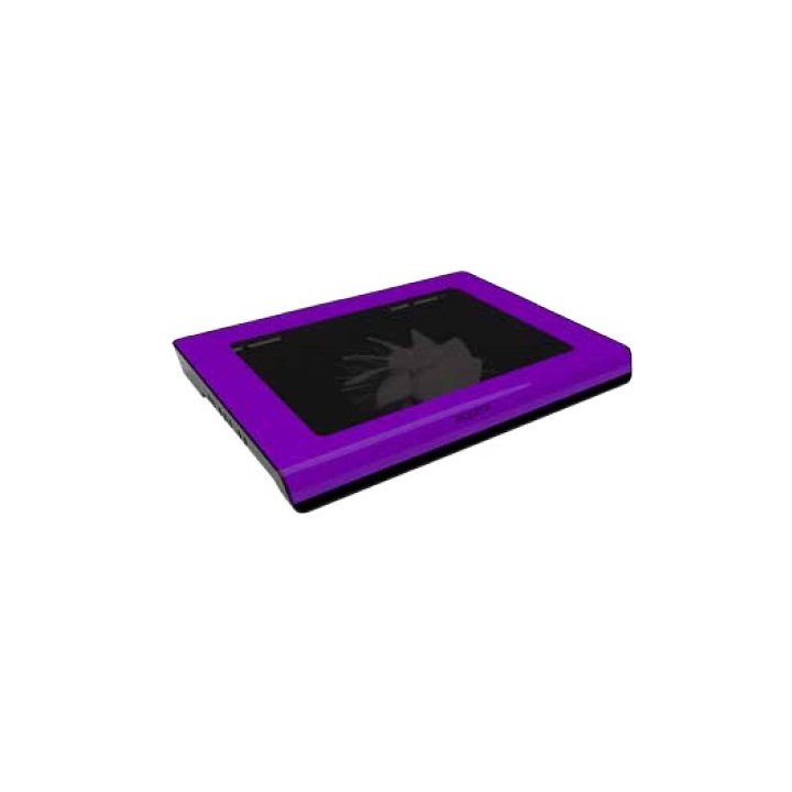 Base Refrigeradora Approx Para Portatiles De Hasta 15.6" Con 1 Ventilador 14cm Y 2 Leds Color Purple Appnbc06p